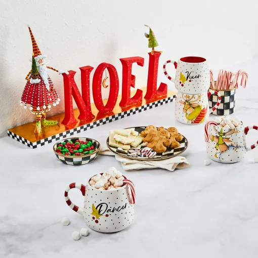 MacKenzie-Childs Holiday<Patience Brewster Dash Away NOEL Decor