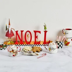 MacKenzie-Childs Holiday<Patience Brewster Dash Away NOEL Decor