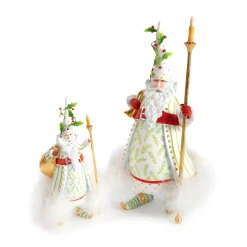 MacKenzie-Childs Holiday<Patience Brewster Dash Away Candlelight Santa Ornament