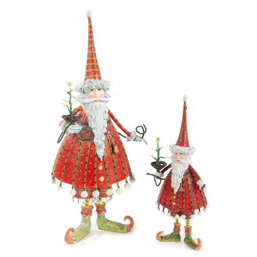 MacKenzie-Childs Holiday<Patience Brewster Dash Away Dashing Santa Ornament