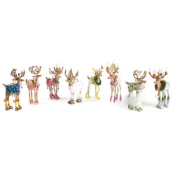 MacKenzie-Childs Holiday<Patience Brewster Dash Away Prancer Reindeer Ornament