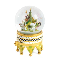 MacKenzie-Childs Holiday<Patience Brewster Dash Away Santa Snow Globe