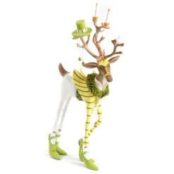 MacKenzie-Childs Holiday|Room Accents<Patience Brewster Dash Away Prancer Reindeer Figure