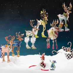 MacKenzie-Childs Holiday|Room Accents<Patience Brewster Dash Away Prancer Reindeer Figure