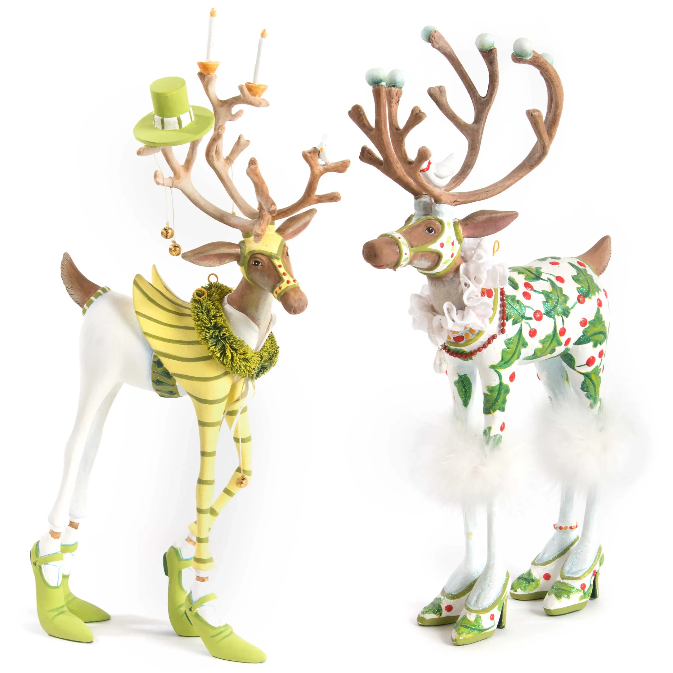 MacKenzie-Childs Holiday|Room Accents<Patience Brewster Dash Away Prancer Reindeer Figure