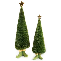 MacKenzie-Childs Holiday|Room Accents<Patience Brewster Dash Away Sisal Elf Tree Figures