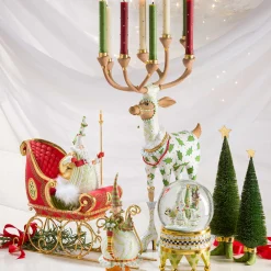 MacKenzie-Childs Holiday|Room Accents<Patience Brewster Dash Away Sisal Elf Tree Figures