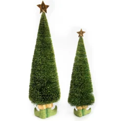MacKenzie-Childs Holiday|Room Accents<Patience Brewster Dash Away Sisal Elf Tree Figures