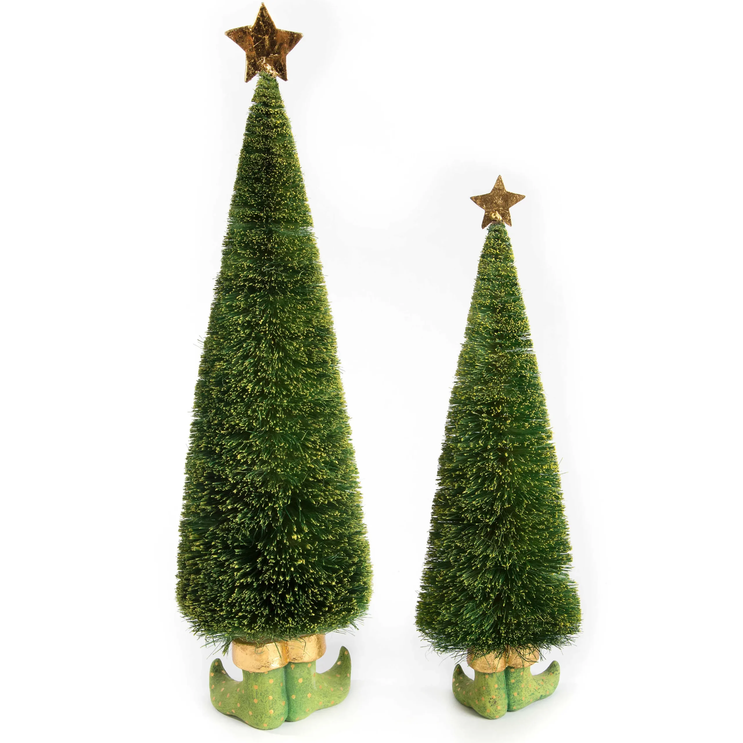 MacKenzie-Childs Holiday|Room Accents<Patience Brewster Dash Away Sisal Elf Tree Figures