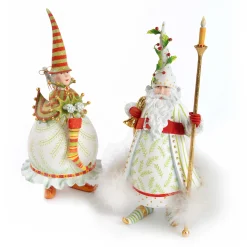 MacKenzie-Childs Holiday|Room Accents<Patience Brewster Dash Away Mrs. Santa Figure