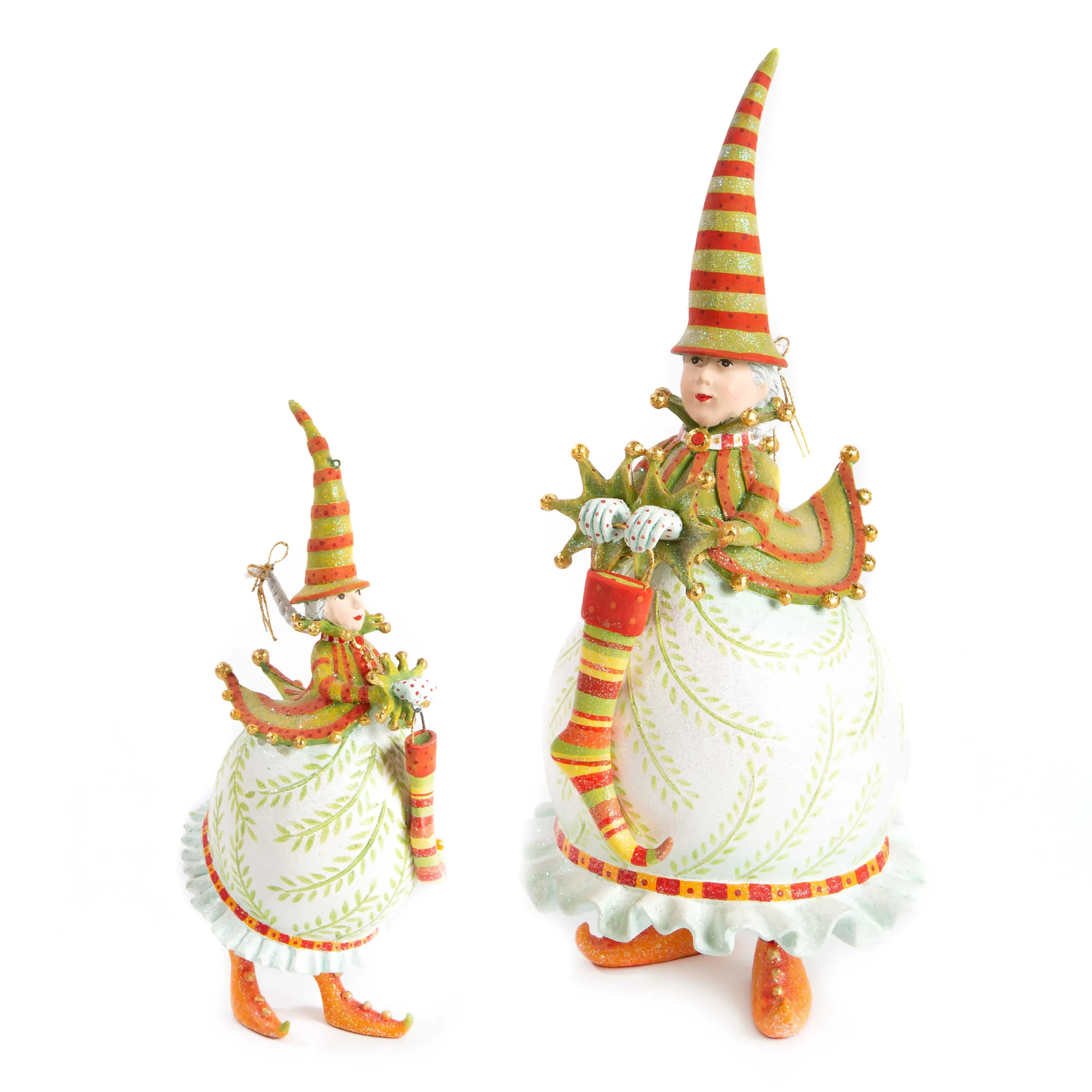 MacKenzie-Childs Holiday|Room Accents<Patience Brewster Dash Away Mrs. Santa Figure