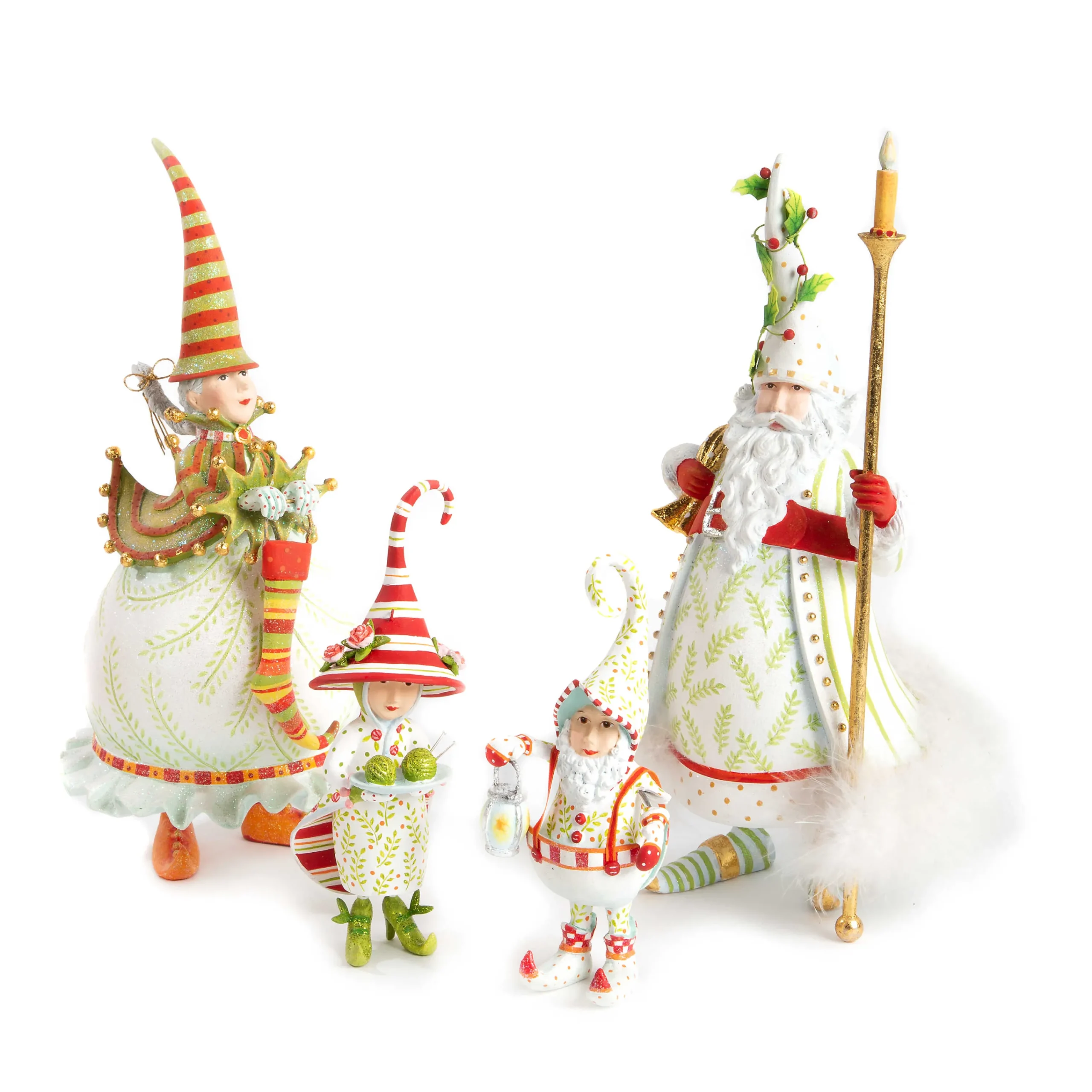 MacKenzie-Childs Holiday|Room Accents<Patience Brewster Dash Away Mrs. Santa Figure