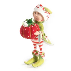 MacKenzie-Childs Holiday<Patience Brewster Dash Away Prancer's Elf Ornament