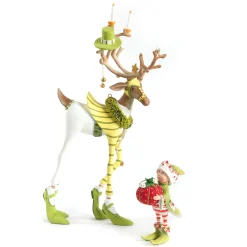 MacKenzie-Childs Holiday<Patience Brewster Dash Away Prancer's Elf Ornament