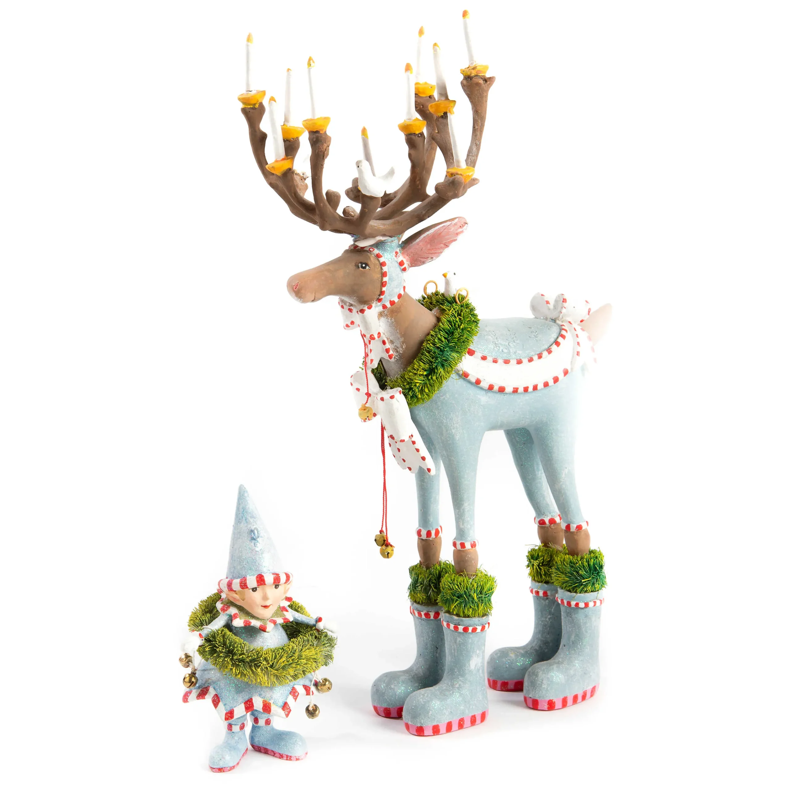 MacKenzie-Childs Holiday|Room Accents<Patience Brewster Dash Away Dasher Reindeer Figure