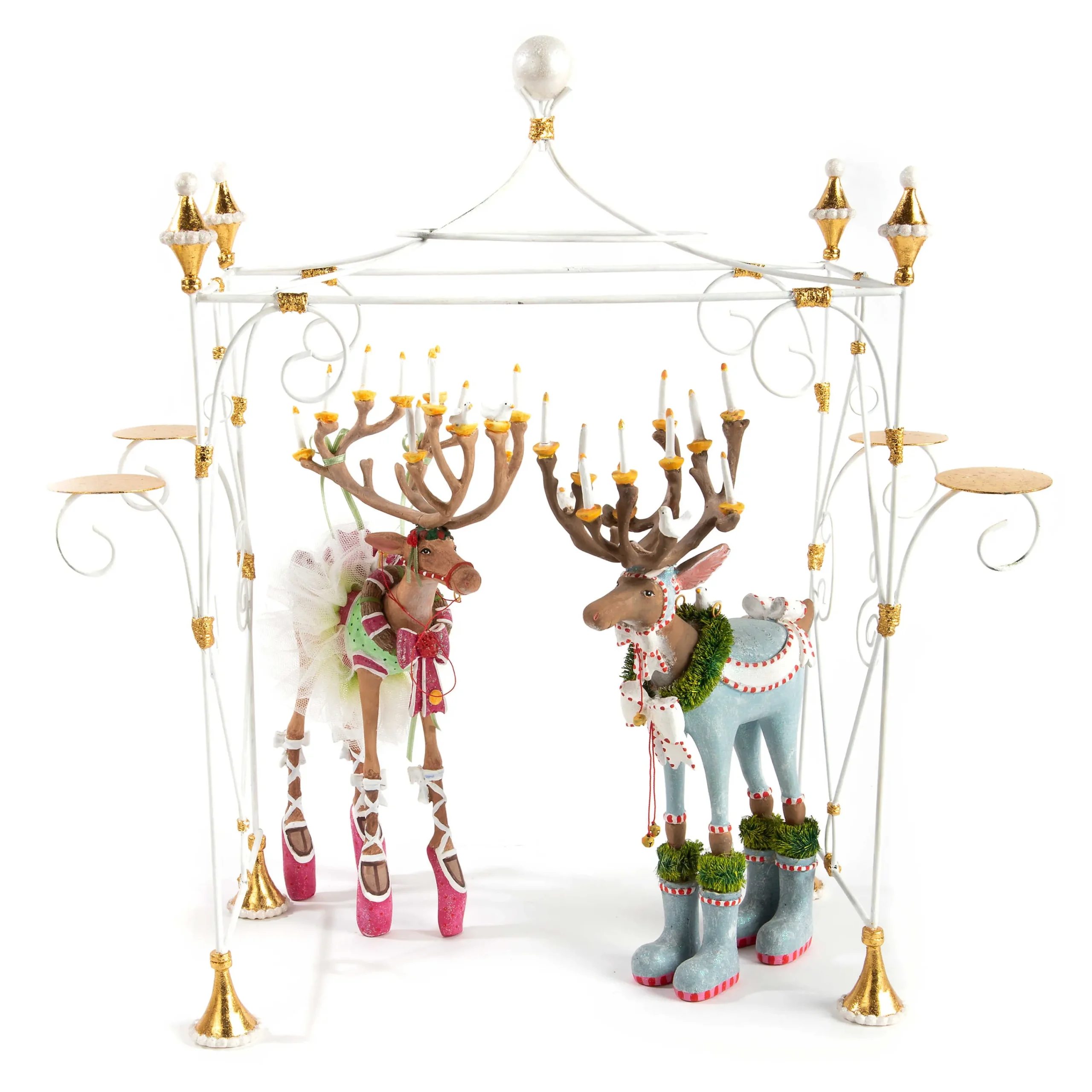 MacKenzie-Childs Holiday|Room Accents<Patience Brewster Dash Away Dasher Reindeer Figure