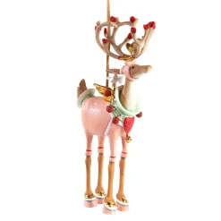 MacKenzie-Childs Holiday<Patience Brewster Dash Away Cupid Reindeer Ornament