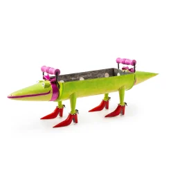 MacKenzie-Childs Spring|Outdoor<Patience Brewster Gloria Alligator Planter