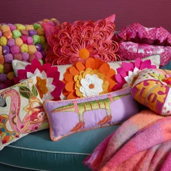 MacKenzie-Childs Pillows, Throws, & Cushions<Patience Brewster Gloria Alligator Lumbar Pillow