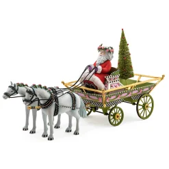 MacKenzie-Childs Holiday<Patience Brewster Holiday Caroler Horse Drawn Sleigh