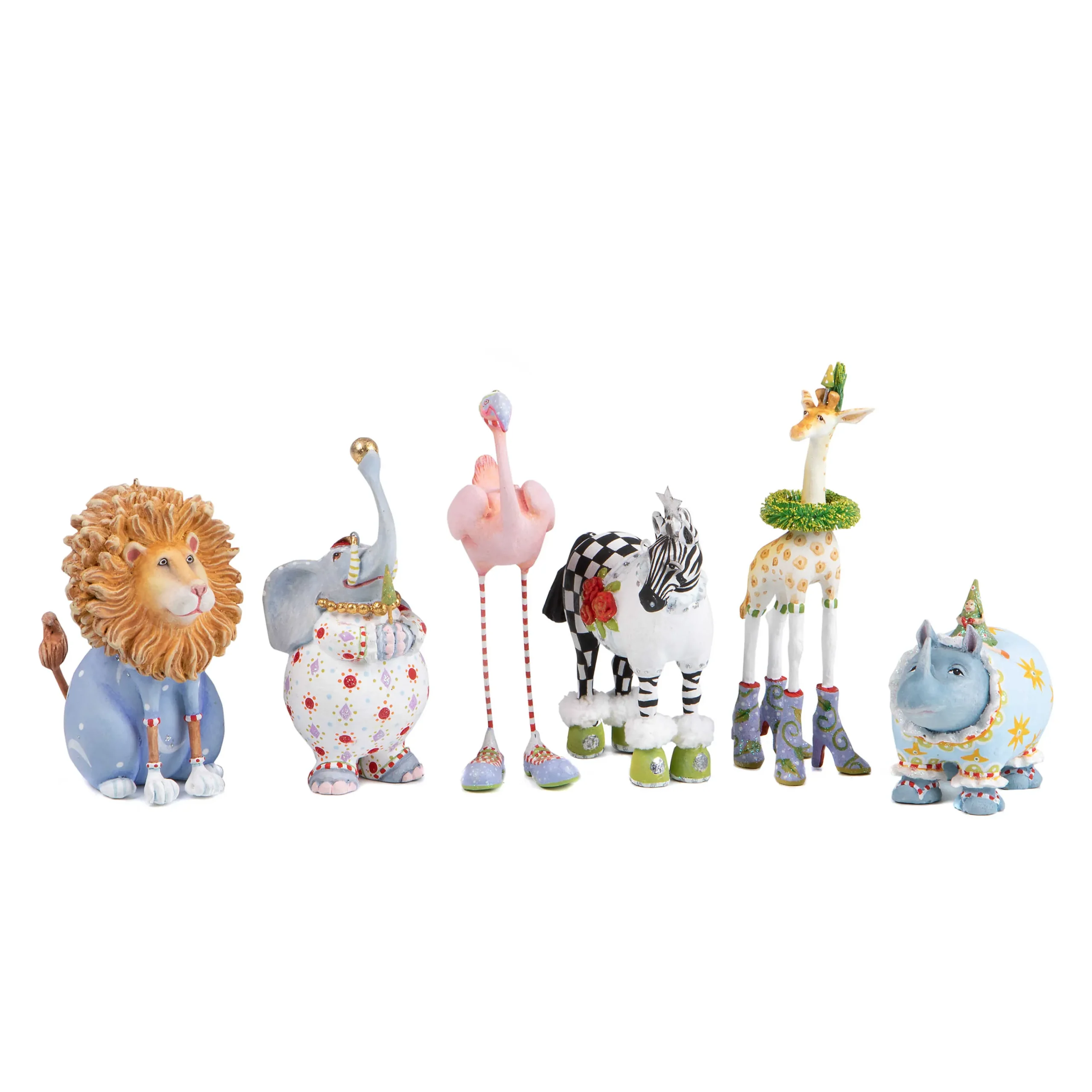 MacKenzie-Childs Holiday<Patience Brewster Jambo Mini Ornament Set
