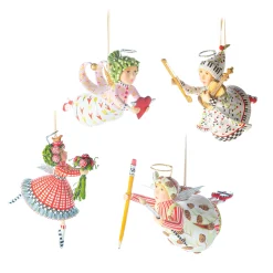 MacKenzie-Childs Holiday<Patience Brewster Mini Paradise Angels - Set of 4