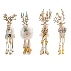 MacKenzie-Childs Holiday<Patience Brewster Moonbeam Reindeer Figure Set-B