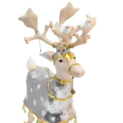 MacKenzie-Childs Holiday<Patience Brewster Moonbeam Reindeer Figure Set-B