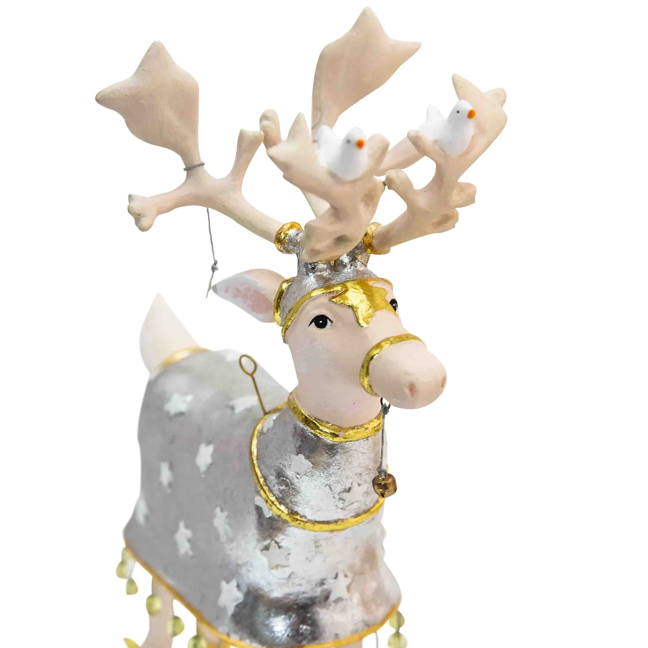 MacKenzie-Childs Holiday<Patience Brewster Moonbeam Reindeer Figure Set-B