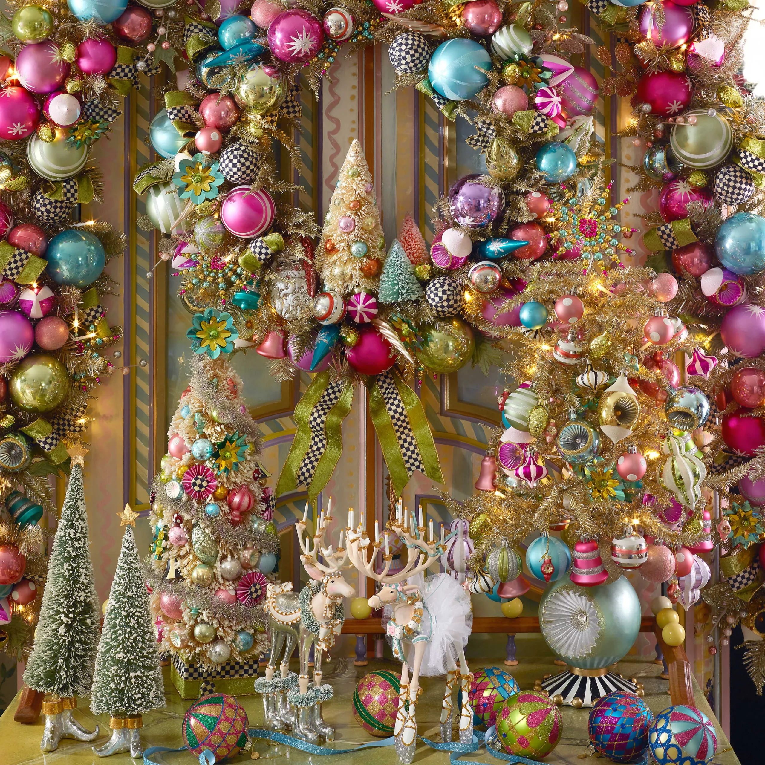 MacKenzie-Childs Holiday|Room Accents<Patience Brewster Moonbeam Sisal Elf Tree Figures