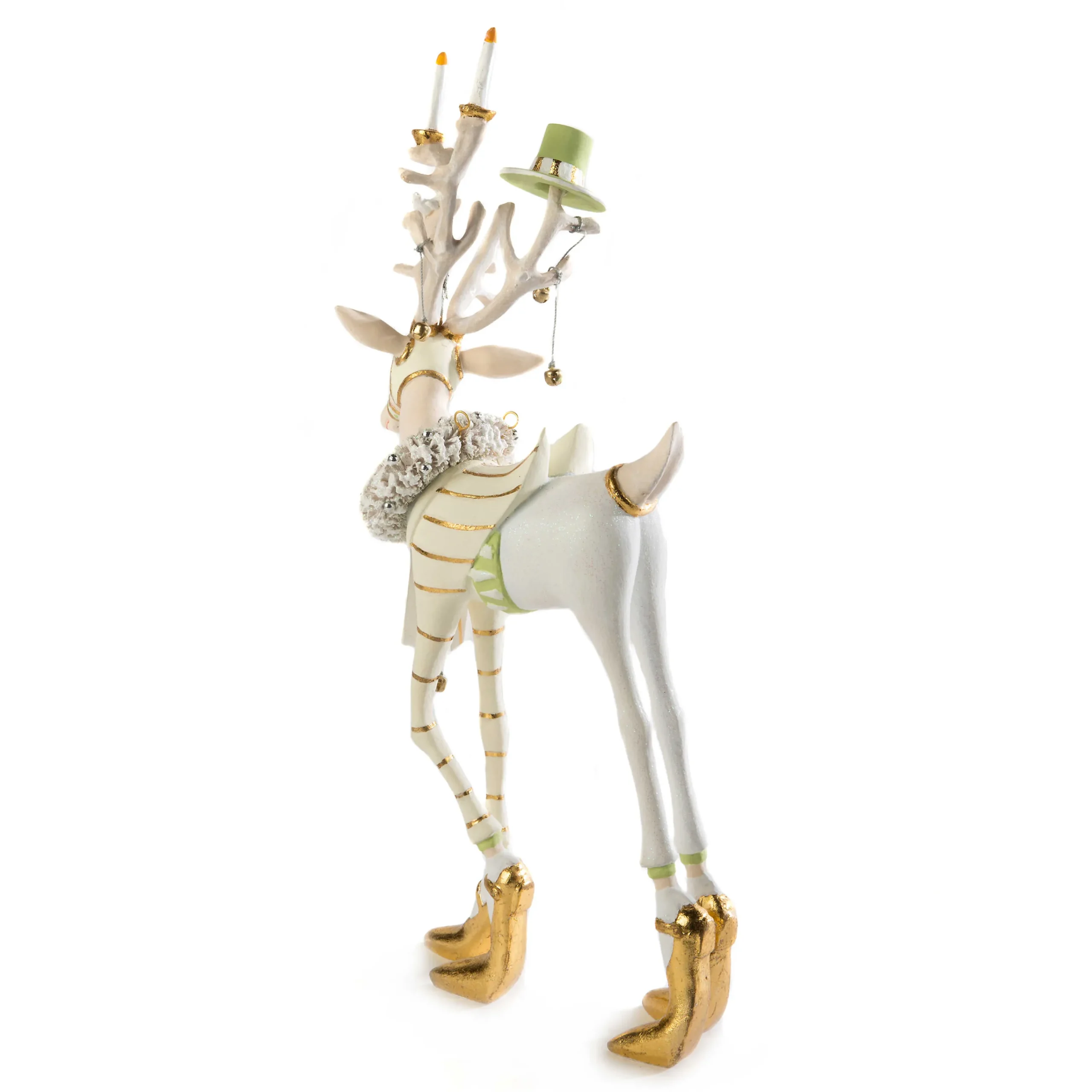 MacKenzie-Childs Holiday|Room Accents<Patience Brewster Moonbeam Prancer Reindeer Figure