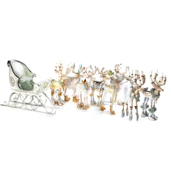 MacKenzie-Childs Holiday|Room Accents<Patience Brewster Moonbeam Prancer Reindeer Figure