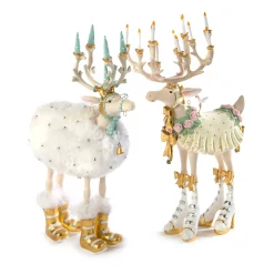 MacKenzie-Childs Holiday|Room Accents<Patience Brewster Moonbeam Blitzen Reindeer Figure