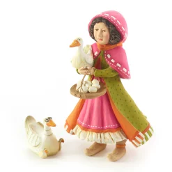 MacKenzie-Childs Holiday|Room Accents<Patience Brewster Nativity Girl with Duck Figures