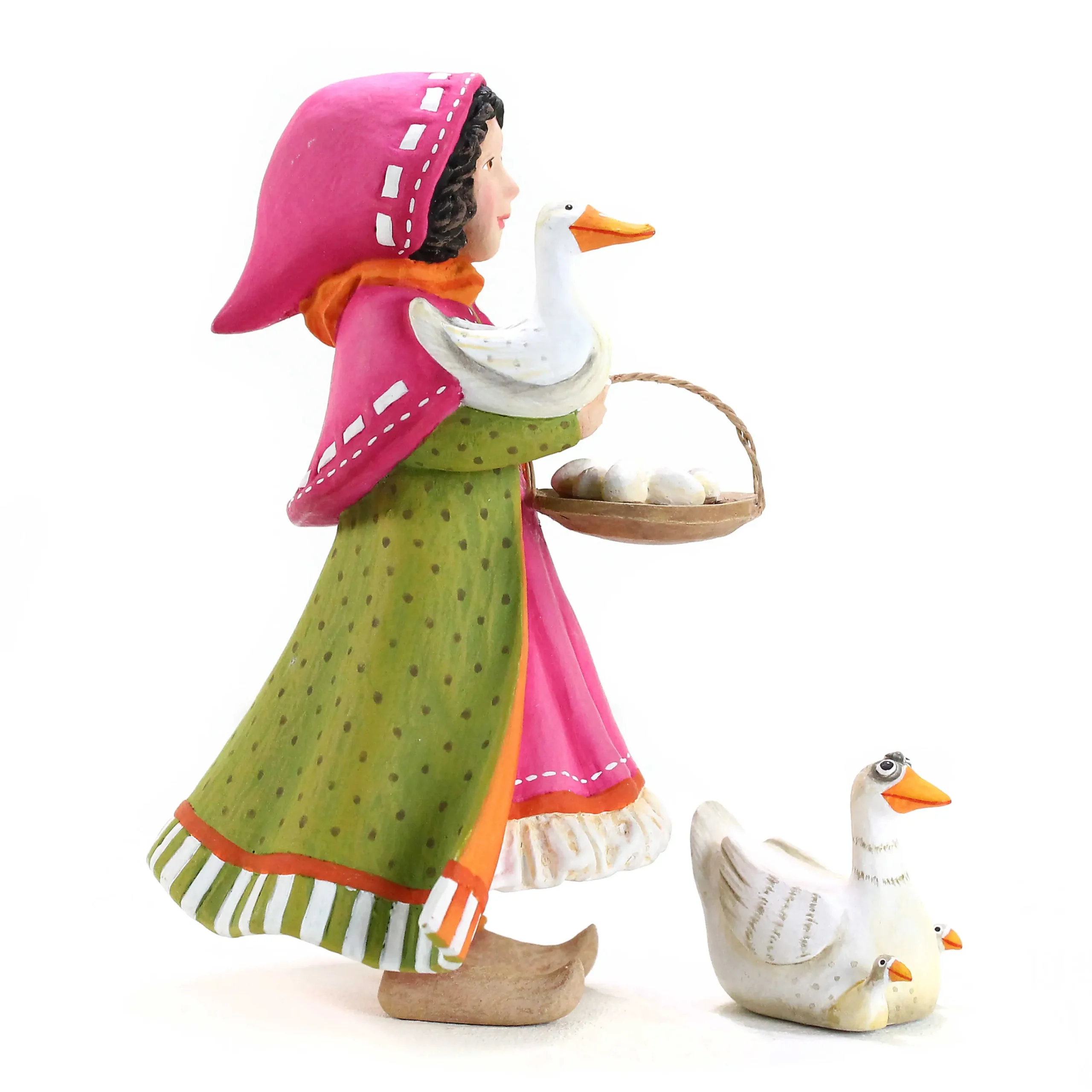 MacKenzie-Childs Holiday|Room Accents<Patience Brewster Nativity Girl with Duck Figures