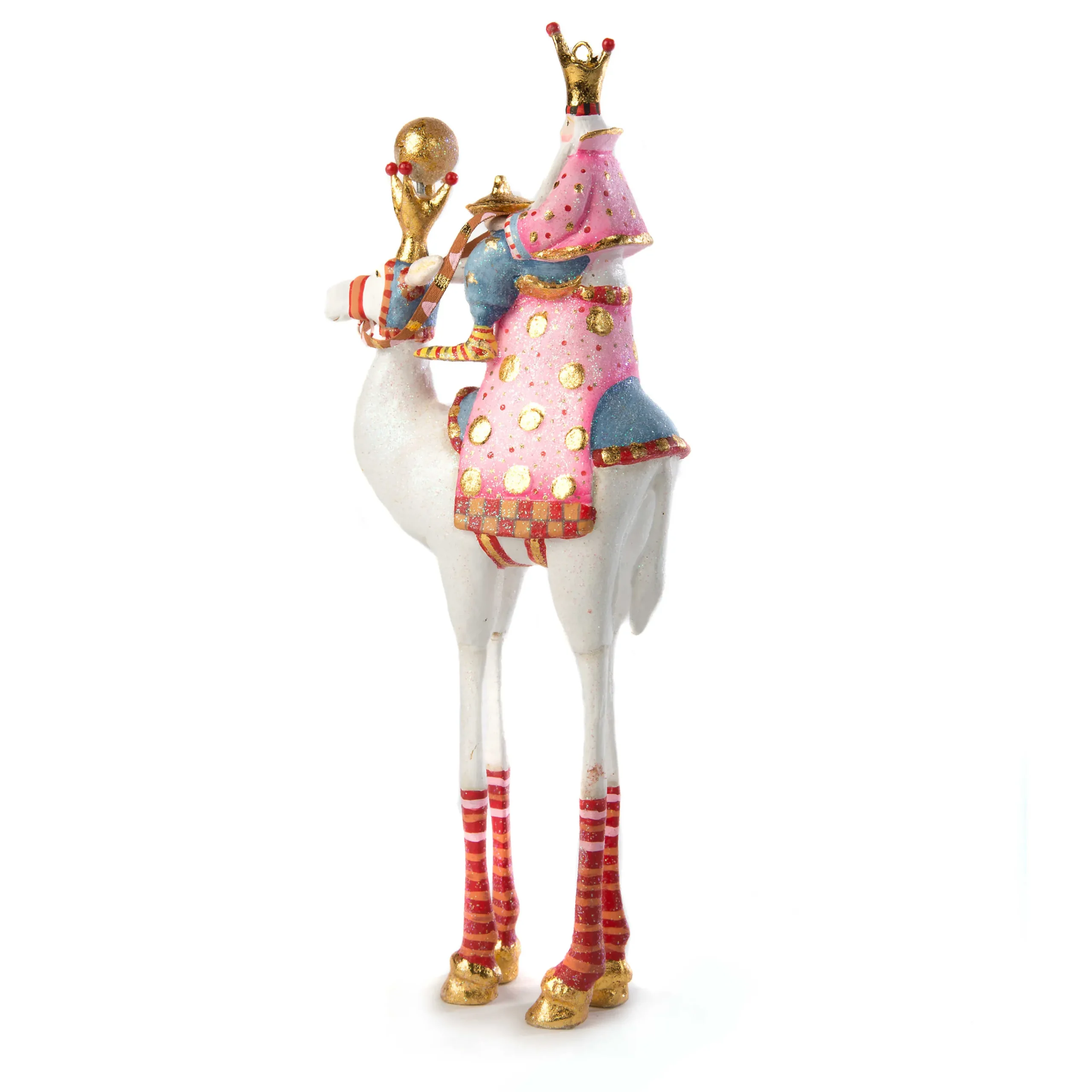MacKenzie-Childs Holiday<Patience Brewster Nativity Balthazar on Camel Ornament