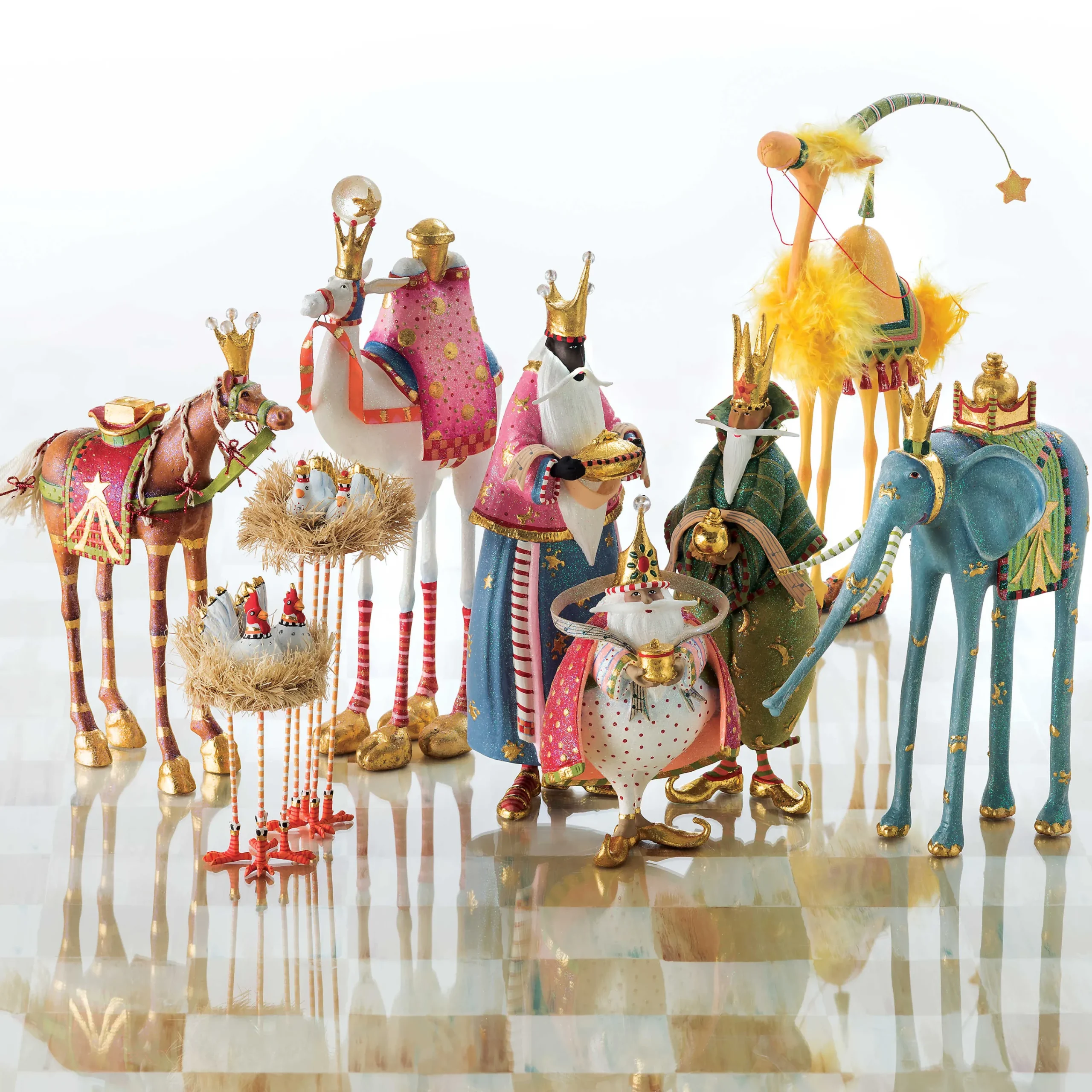 MacKenzie-Childs Holiday|Room Accents<Patience Brewster Nativity Harold the Camel Figure