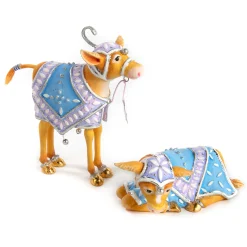 MacKenzie-Childs Holiday|Room Accents<Patience Brewster Nativity Calf Figures