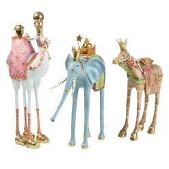 MacKenzie-Childs Holiday|Room Accents<Patience Brewster Nativity Magi Animal Figures, Set of 3