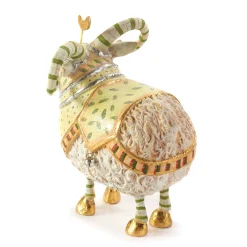 MacKenzie-Childs Holiday|Room Accents<Patience Brewster Nativity Manger Ram Figure