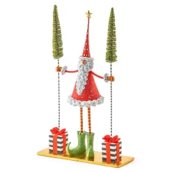 MacKenzie-Childs Holiday<Patience Brewster Santa Gift Tree Figure
