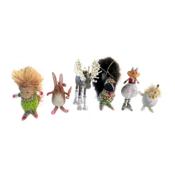 MacKenzie-Childs Holiday<Patience Brewster Woodland Mini Ornament Set