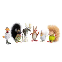 MacKenzie-Childs Holiday<Patience Brewster Woodland Mini Ornament Set
