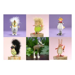 MacKenzie-Childs Holiday<Patience Brewster Woodland Mini Ornament Set