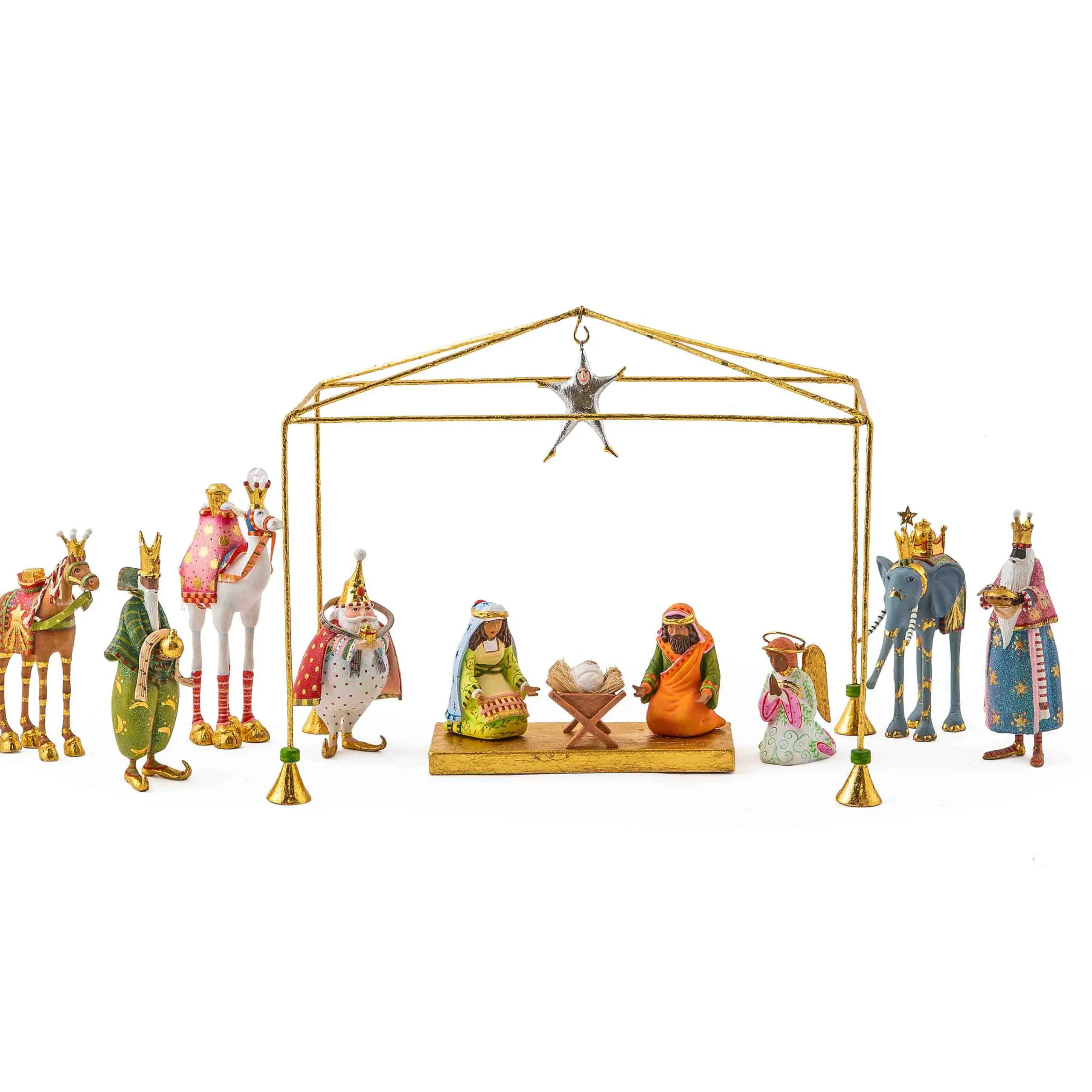 MacKenzie-Childs Holiday<Patience Brewster World Edition Mini Nativity Introductory Set