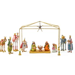 MacKenzie-Childs Holiday<Patience Brewster World Edition Mini Nativity Introductory Set