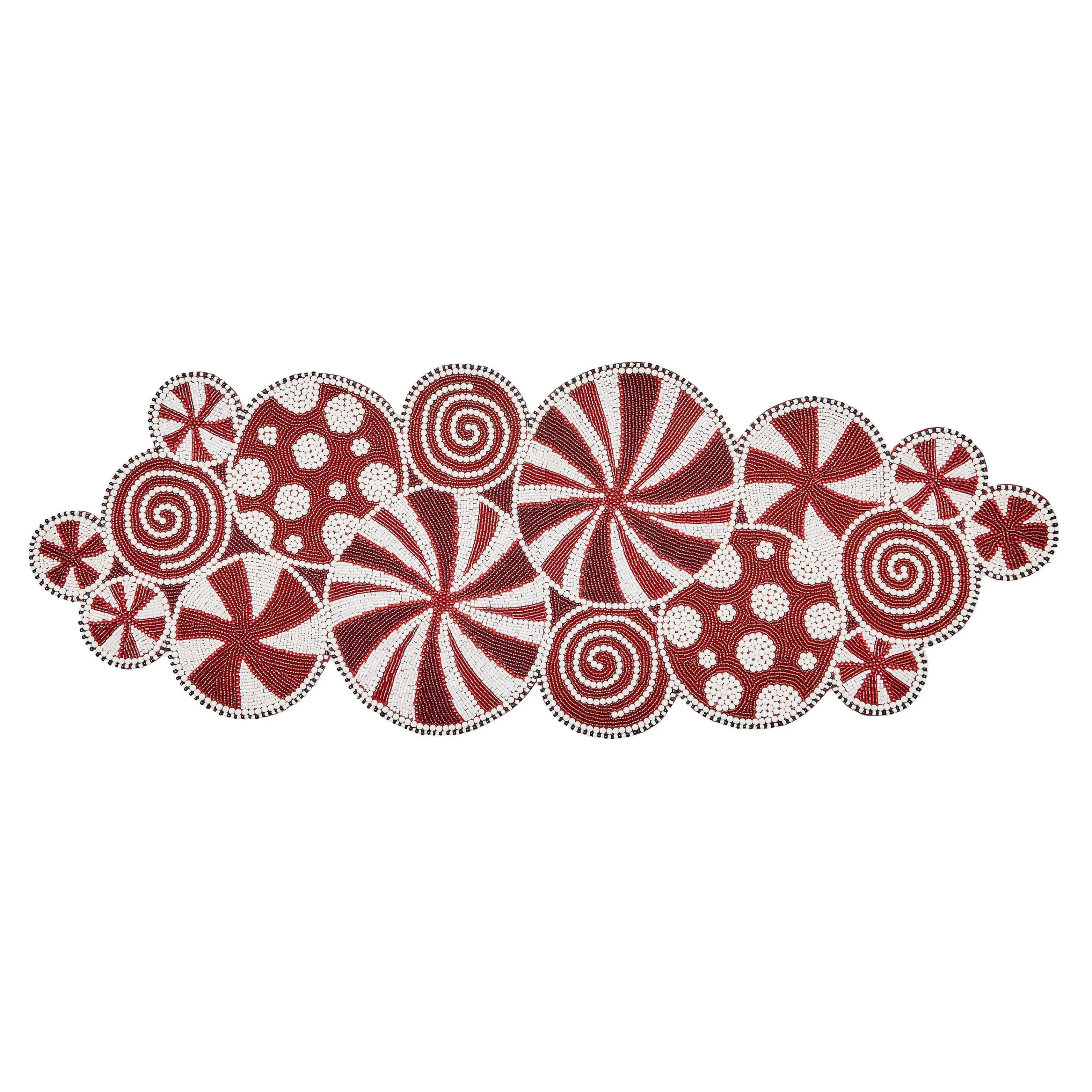 MacKenzie-Childs Table Accessories|Kitchen & Table Linens<Peppermint Beaded Runner