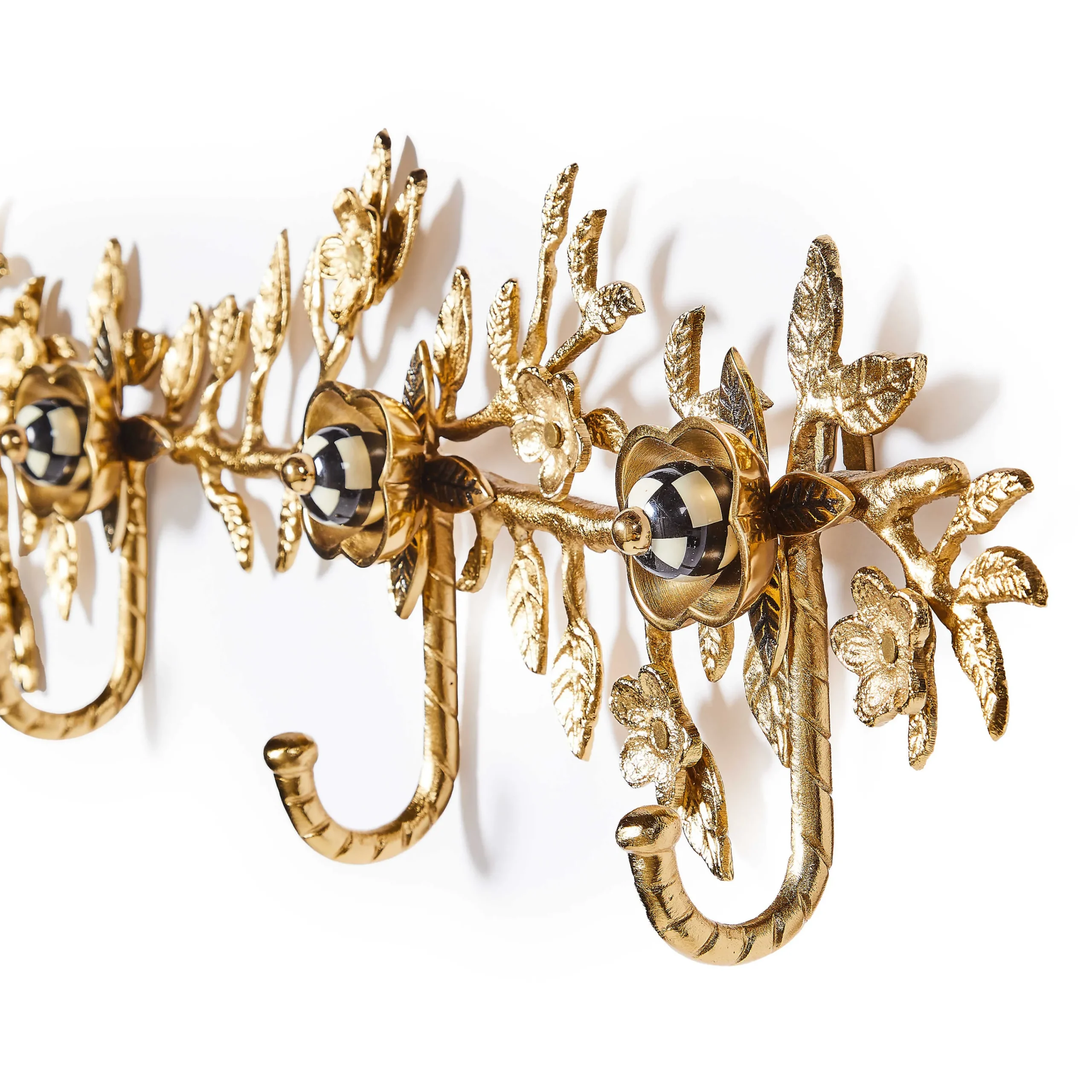 MacKenzie-Childs Finishing Touches<Petal Large Gold Wall Hook Rack