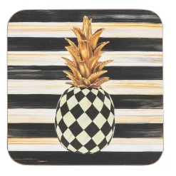 MacKenzie-Childs Table Accessories|Kitchen & Table Linens<Pineapple Cork Back Coasters, Set of 4