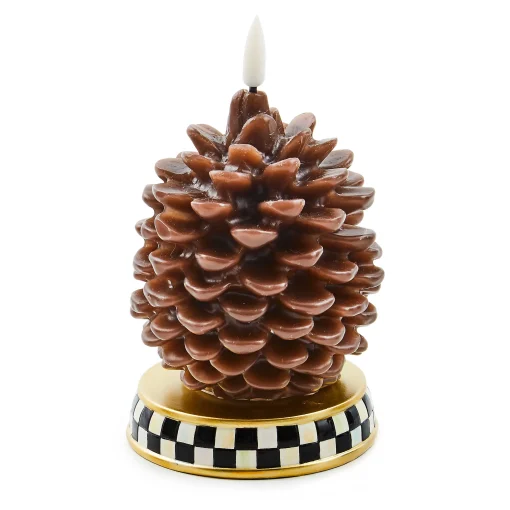 MacKenzie-Childs The Fall Shop|Candles & Fragrances<Pinecone Short Flameless Candle